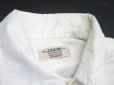 画像4: 60's USA製 ARROW アロー マチ付き コットン長袖シャツ 14 1/2 M 白 ホワイト/ビンテージ オールド