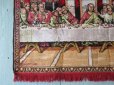 画像3: フランス製 キリスト 最後の晩餐 ラグ 絨毯 タペストリー 大判 94cm×130cm/ビンテージ アンティーク アメリカ雑貨 カーペット キリム