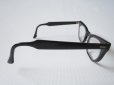 画像4: 50's〜60's Shuron シュロン ウェリントン セルフレーム 46-22 ブラック 黒/ビンテージ 眼鏡 黒縁 アイウェア セーフティ USA製