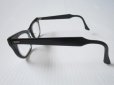 画像3: 50's〜60's Shuron シュロン ウェリントン セルフレーム 46-22 ブラック 黒/ビンテージ 眼鏡 黒縁 アイウェア セーフティ USA製