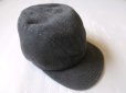 画像5: ◆ 40's〜50's UNKNOWN ブラックシャンブレー ワークキャップ 56cm 黒シャン ゴマ塩/ビンテージ オールド アメリカ古着 帽子