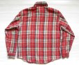 画像2: ◆ 70's USA製 BIG MAC ヘビーネルシャツ M 赤チェック/ビンテージ オールド アメリカ古着 レトロ ビッグマック 単色タグ
