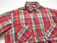 画像3: ◆ 70's USA製 BIG MAC ヘビーネルシャツ M 赤チェック/ビンテージ オールド アメリカ古着 レトロ ビッグマック 単色タグ
