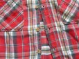 画像7: ◆ 70's USA製 BIG MAC ヘビーネルシャツ M 赤チェック/ビンテージ オールド アメリカ古着 レトロ ビッグマック 単色タグ