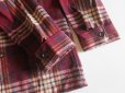 画像4: ◆ 70's Woolrich ウールリッチ ウールシャツジャケット S 紫チェック/ビンテージ オールド アメリカ古着 レトロ USA製