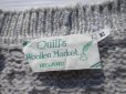 画像7: ◆ アイルランド製 Quill's ケーブル編み ウール ニットカーディガン セーター M グレー/ビンテージ オールド アメリカ古着 レトロ 北欧