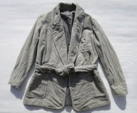 ◆ UNKNOWN ショールカラー ウールジャケット XS レディースサイズ グレー 無地/ビンテージ オールド アメリカ古着 レトロ スモーキング