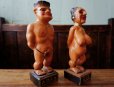 画像5: ◆ 50's〜60's 日本製 アダムとイヴ セット セラミックドール オブジェ 飾り 人形/ビンテージ アンティーク アート インテリア エデンの園