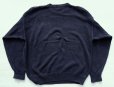 画像4: ◆ 難有り 90's nautica ノーティカ コットンニット セーター L 紺 無地 ワンポイント刺繍ロゴ/ビンテージ オールド アメリカ古着 レトロ (4)