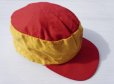 画像4: ◆ 80's USA製 マクドナルド プリント入り コットンキャップ フリーサイズ 赤×黄色 ツートン/ビンテージ オールド アメリカ古着 帽子