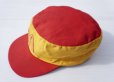 画像2: ◆ 80's USA製 マクドナルド プリント入り コットンキャップ フリーサイズ 赤×黄色 ツートン/ビンテージ オールド アメリカ古着 帽子