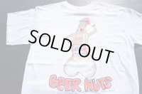 ◆ 80's〜90's USA製 BEER NUTS ビール キャラクター エロプリントTシャツ XL 白/ビンテージ オールド アメリカ古着