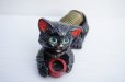 画像6: ◆ アメリカ雑貨 50's 日本製 黒猫 カードスタンド インテリア/ビンテージ アンティーク レトロ キャット オブジェ セラミック