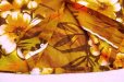 画像4: ◆ 70's Hukilau Fashions 半袖アロハシャツ L 茶系×オレンジ 総柄/ビンテージ オールド アメリカ古着 レトロ ハワイ USA製 (4)