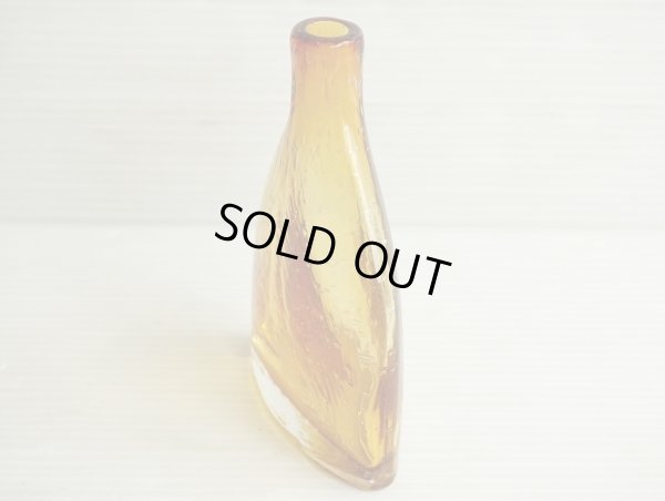 画像3: ◆ アメリカ雑貨 泡ガラス フラワーベース 花瓶 13.8×9.3cm インテリア/ビンテージ アンティーク オブジェ レトロ アンバー 琥珀