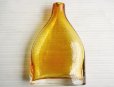 画像2: ◆ アメリカ雑貨 泡ガラス フラワーベース 花瓶 13.8×9.3cm インテリア/ビンテージ アンティーク オブジェ レトロ アンバー 琥珀 (2)