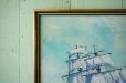 画像2: ◆ アメリカ仕入れ 70's 船 海 絵画 インテリア 54cm×44cm/ビンテージ アンティーク オールド アート 壁掛け ウォールデコ マリン