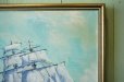 画像3: ◆ アメリカ仕入れ 70's 船 海 絵画 インテリア 54cm×44cm/ビンテージ アンティーク オールド アート 壁掛け ウォールデコ マリン