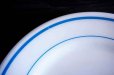 画像6: ◆ USA製 PYREX オールドパイレックス ブルーバンド ミルクガラス プレート 中皿 22.7cm/ビンテージ アンティーク 雑貨 レトロ 食器 2