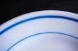 画像5: ◆ USA製 PYREX オールドパイレックス ブルーバンド ミルクガラス プレート 中皿 22.7cm/ビンテージ アンティーク 雑貨 レトロ 食器 2