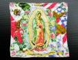 画像6: ◆ グアダルーペの聖母 バンダナ 49×52cm/ビンテージ オールド レトロ ファブリック 生地 タペストリー キリスト カトリック