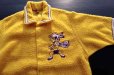 画像3: ◆ 60's USA製 UNKNOWN 半袖 ナイロンフリース シャツジャケット 38 M 黄色/ビンテージ オールド アメリカ古着 レトロ