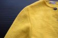 画像5: ◆ オーストリア製 OBERMEYER ウールニット カーディガン レディース(メンズS程度)黄色/ビンテージ オールド 古着 レトロ セーター