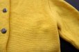 画像4: ◆ オーストリア製 OBERMEYER ウールニット カーディガン レディース(メンズS程度)黄色/ビンテージ オールド 古着 レトロ セーター