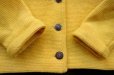 画像6: ◆ オーストリア製 OBERMEYER ウールニット カーディガン レディース(メンズS程度)黄色/ビンテージ オールド 古着 レトロ セーター