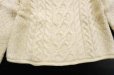 画像4: ◆ アイルランド製 ケーブル編み タートルネック メリノウールセーター レディースS 白/ビンテージ オールド アメリカ古着 レトロ ニット
