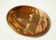 画像3: ◆ ドイツ ハンブルク 銅 ウォールデコ インテリア 直径8.3cm/ビンテージ アンティーク アメリカ雑貨 絵皿 プレート