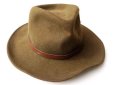 画像5: ◆ USA製 LITE FELT ウール 中折れハット 帽子 LARGE 59cm 茶系 ブラウン/ビンテージ オールド アメリカ古着 レトロ ウエスタン