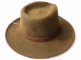 画像3: ◆ USA製 LITE FELT ウール 中折れハット 帽子 LARGE 59cm 茶系 ブラウン/ビンテージ オールド アメリカ古着 レトロ ウエスタン
