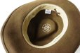 画像6: ◆ USA製 LITE FELT ウール 中折れハット 帽子 LARGE 59cm 茶系 ブラウン/ビンテージ オールド アメリカ古着 レトロ ウエスタン