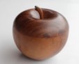 画像3: ◆ ヨーロッパ雑貨 アップル 林檎モチーフ ウッドボックス 木製 小物入れ 11.7cm/ビンテージ アンティーク レトロ インテリア オブジェ