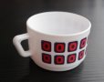 画像3: ◆ ヨーロッパ雑貨 フランス製 arcopal スタッキングマグ 白赤/ビンテージ アンティーク レトロ コーヒーカップ アート モダン 食器