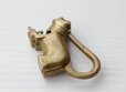 画像3: ◆ ヨーロッパ雑貨 犬 真鍮 南京錠 ブラス パドロック 5.3cm/ビンテージ アンティーク レトロ ブロカント 小物 インテリア オブジェ