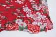 画像7: ◆ キッズ UNKNOWN レーヨン 長袖チャイナシャツ 上下セット 赤 花柄/ビンテージ オールド レトロ アメリカ古着 子供服 総柄