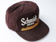 画像3: ◆ 80's USA製 Schmidt BEER ビール コーデュロイキャップ 茶色 ブラウン/ビンテージ オールド レトロ アメリカ古着 帽子 フリーサイズ
