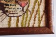 画像6: ◆ アメリカ雑貨 ヒョウ柄 クロスステッチフレーム タペストリー 34.5×36.5cm/ビンテージ アンティーク レトロ インテリア レオパード