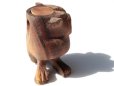 画像4: ◆ ヨーロッパ雑貨 ハンドメイド フクロウ ウッドオブジェ ドール 9.7cm/ビンテージ アンティーク レトロ インテリア 彫刻 木製 手彫り