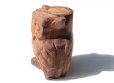 画像2: ◆ ヨーロッパ雑貨 ハンドメイド フクロウ ウッドオブジェ ドール 9.7cm/ビンテージ アンティーク レトロ インテリア 彫刻 木製 手彫り