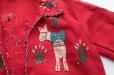 画像6: ◆ キッズ メキシコ製 刺繍&ワッペン ウール メキシカンジャケット 赤/ビンテージ オールド レトロ アメリカ古着 子供服 民族