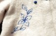 画像4: ◆ キッズ チェーン刺繍 フード付き フリースパーカー ジャケット コート 白青/ビンテージ オールド レトロ アメリカ古着 子供服
