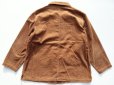 画像2: ◆ Jane Ashley 太畝コーデュロイシャツジャケット メンズLサイズ相当 茶色 無地/アメリカ古着 レトロ レディース カバーオール