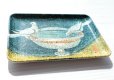 画像2: ◆ ヨーロッパ雑貨 イタリア製 Mebel 鳩 モザイク画 メラミントレイ/ビンテージ アンティーク レトロ ローマ ガッラ・プラキディア廟堂 (2)