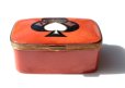 画像2: ◆ ヨーロッパ雑貨 フランス製 トランプ柄 セラミックボックス 7.6cm×10.5cm/ビンテージ アンティーク レトロ インテリア 小物入れ 小箱