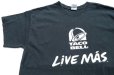 画像1: ◆ TACO BELL LIVE MAS タコベル プリントTシャツ Lサイズ 黒 ブラック/アメリカ古着 ファーストフードチェーン店 タコス屋 (1)