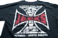 画像5: ◆ 2000s STURGIS アイアンクロス ポケットTシャツ Lサイズ 黒/ビンテージ オールド アメリカ古着 バイク MC 片目のジャック ポケT (5)