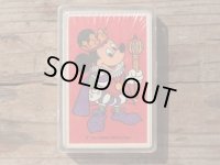 ◆ アメリカ雑貨 ディズニー ミッキーマウス＆グーフィー トランプ プレイングカード 8.9cm×5.7cm/インテリア ビンテージ